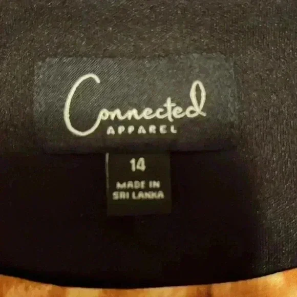 Connected Apparel Floral Printed Faux Wrap Dress - Picture 3 of 5